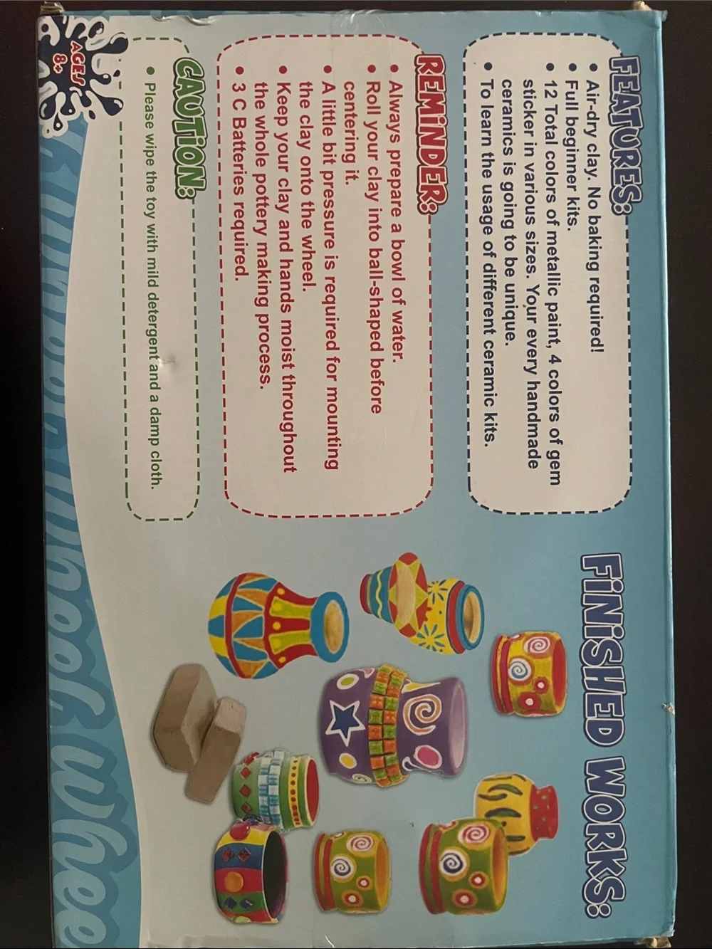 Kids Pottery Wheel Craft Set - Light Blue